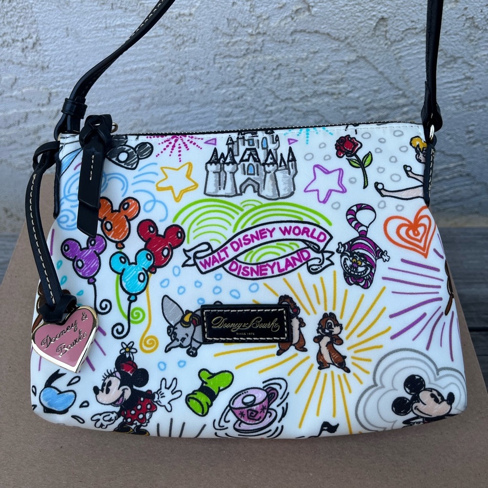 Womens Disney Parks Sketch Dooney & Bourke Crossbody Exclusive Bag Disneyland